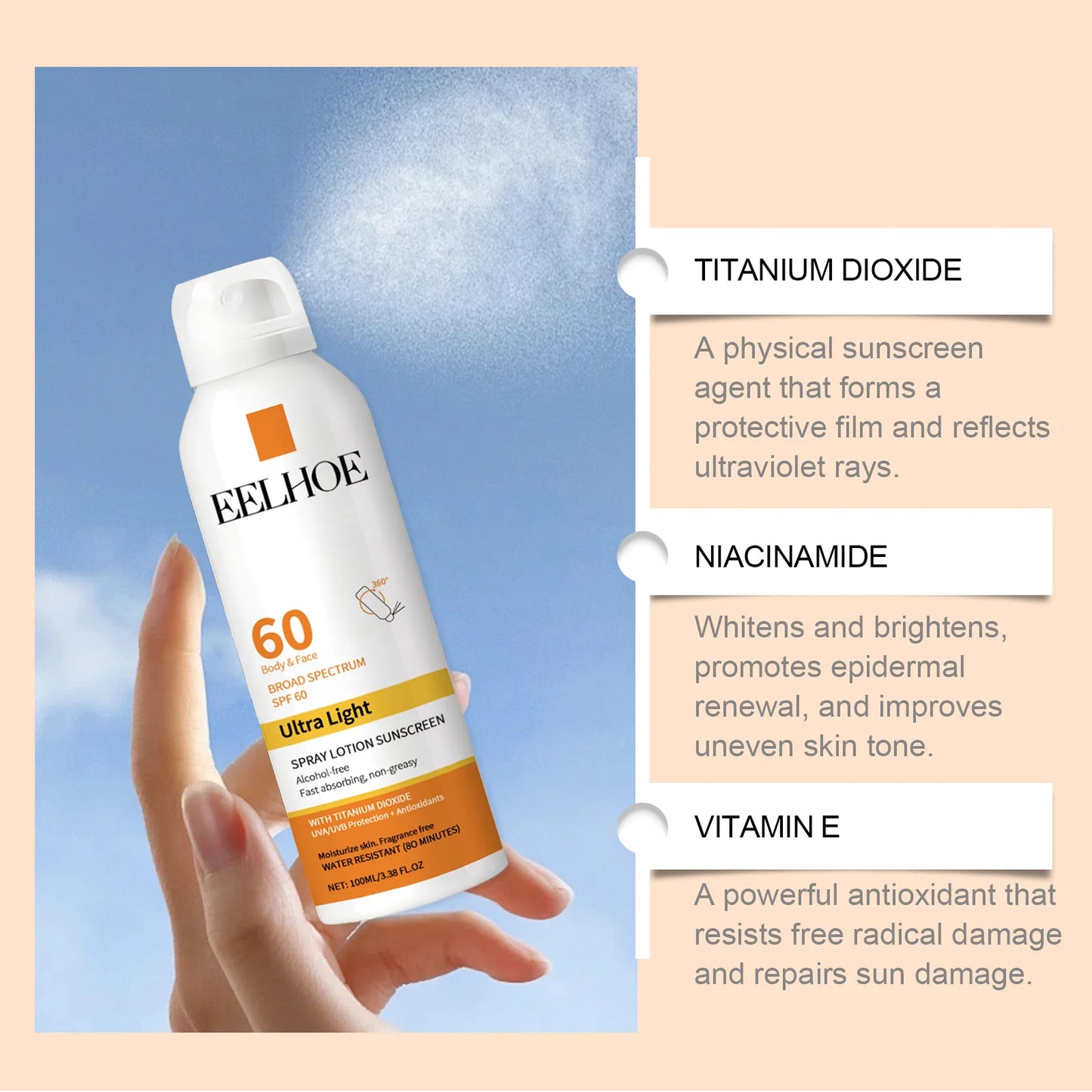 Vitamin E Sunscreen Spray