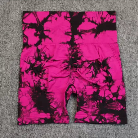Tie-Dye Yoga Shorts for Women