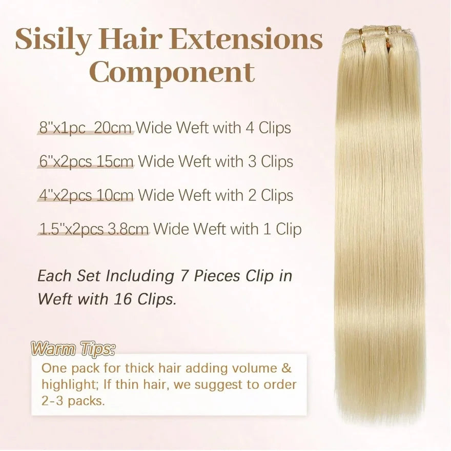 Blonde Clip In Extensions