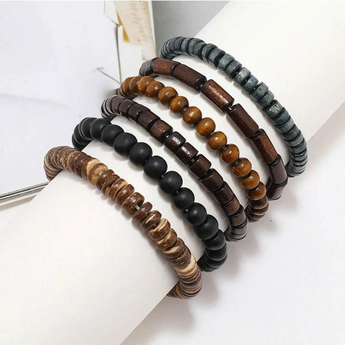 6PCS  Leather Bracelet