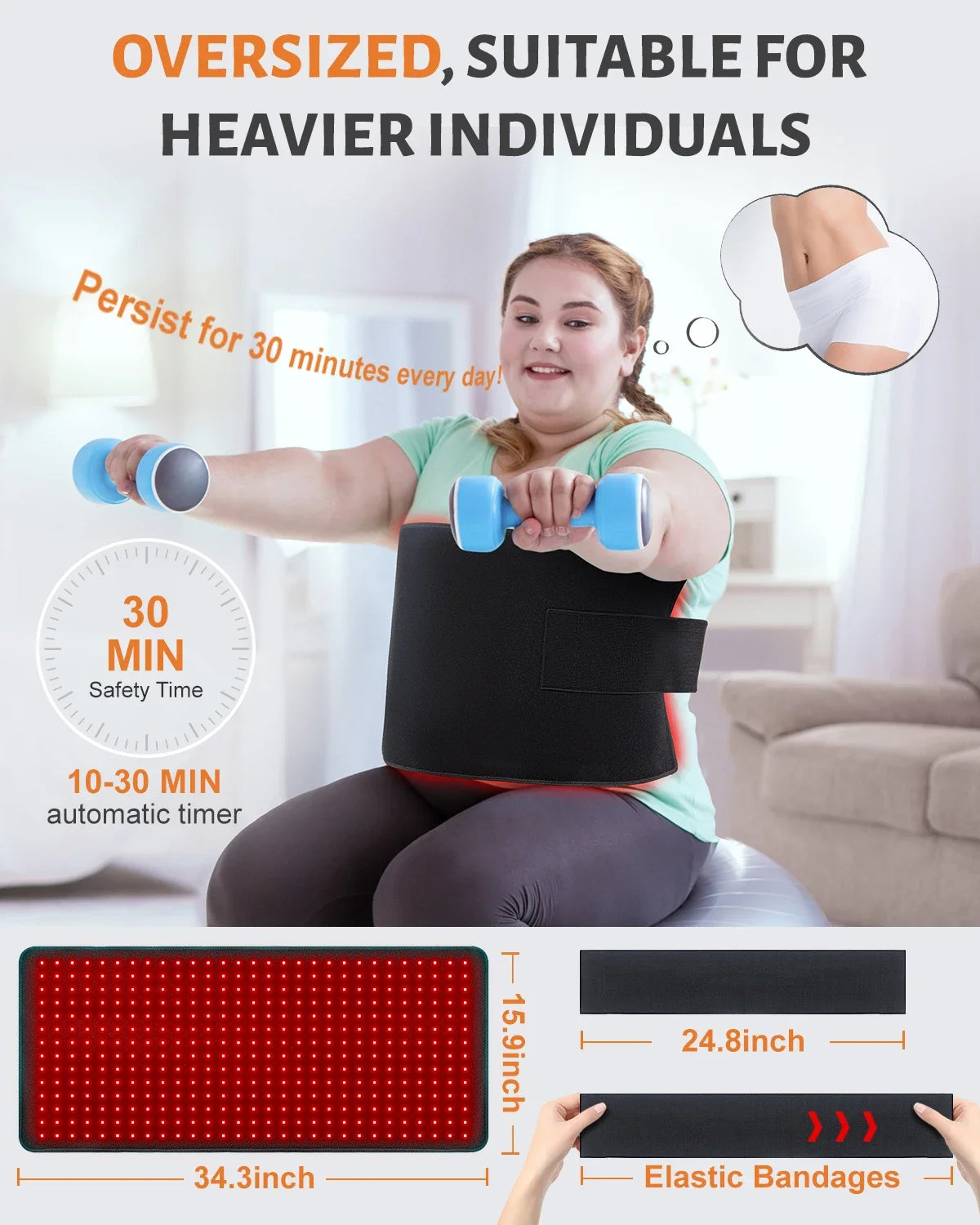 Red Light Therapy Heating Pad