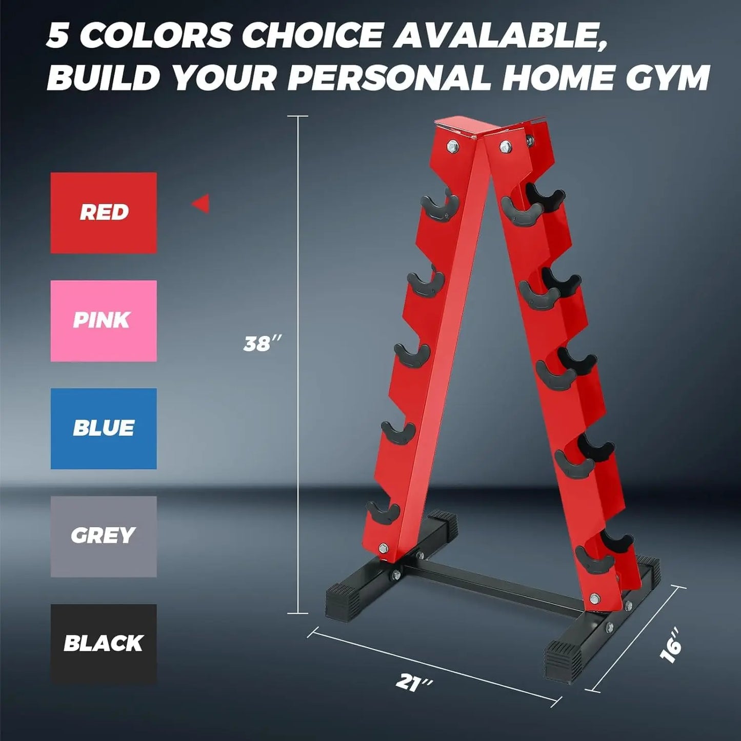 Hex Dumbbell Set with Rack
