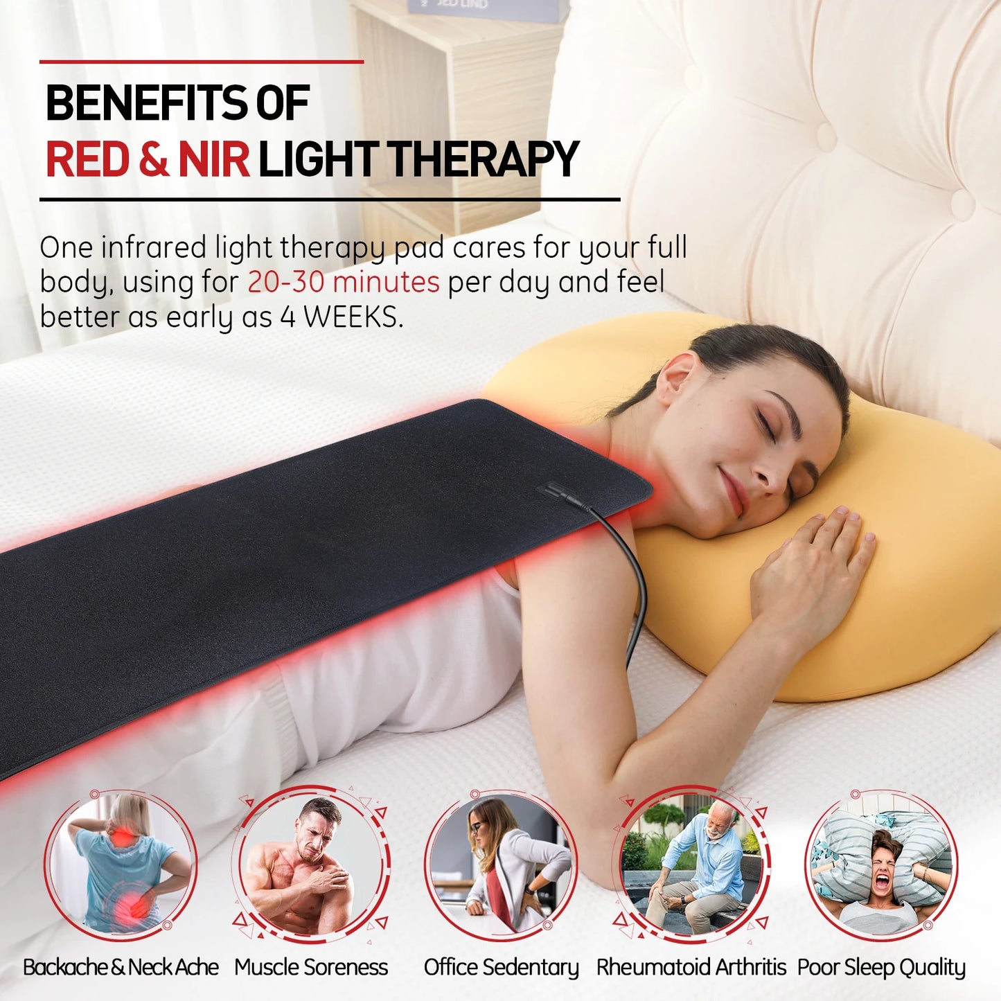 Red Light Therapy Heating Pad