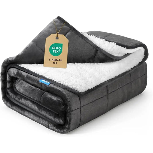 Weighted Sherpa Fleece Blanket