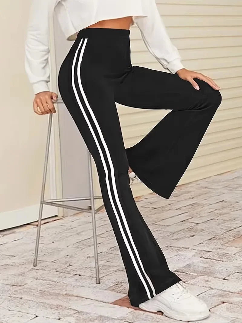 Striped Yoga Pants For Women