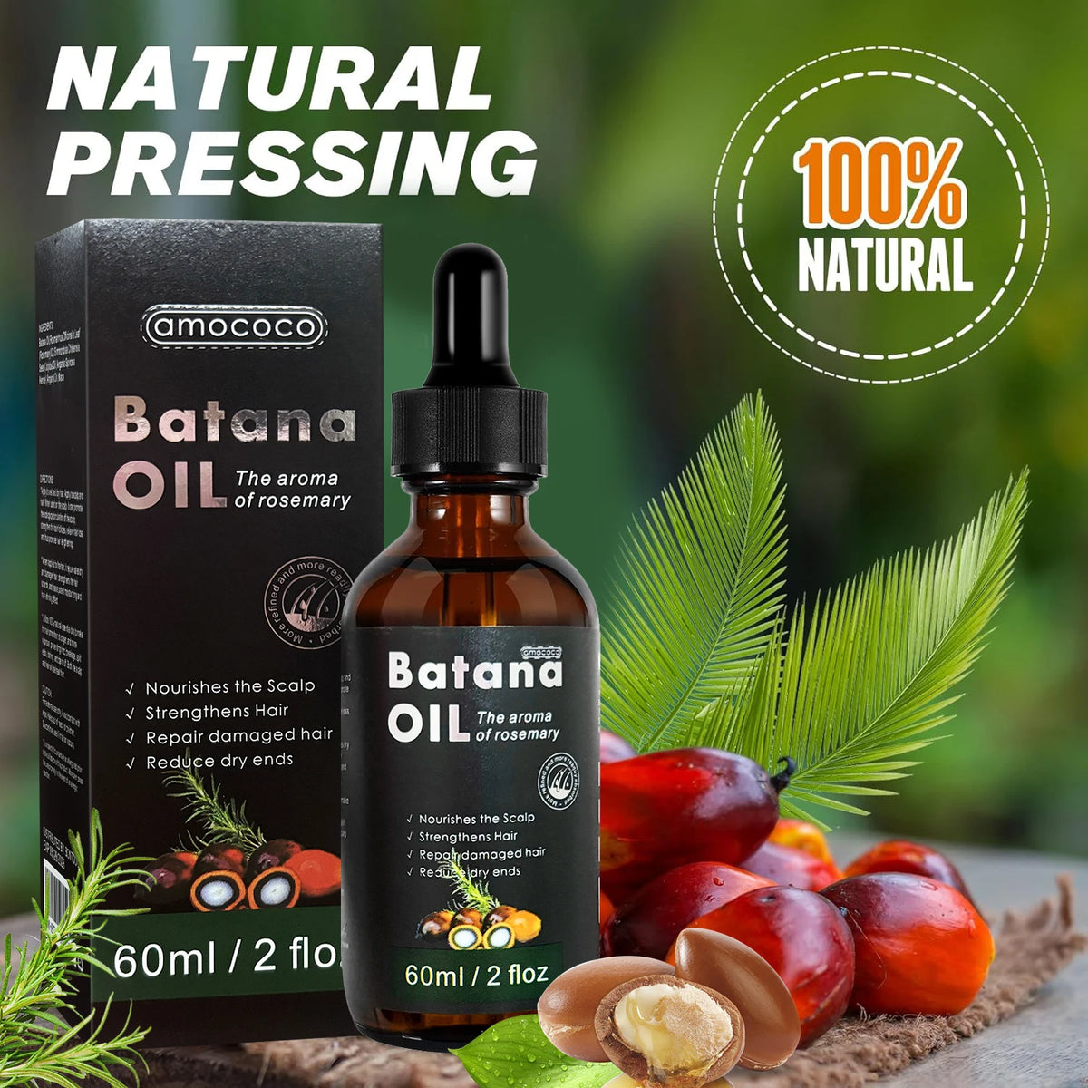 Batana Oil with Rosemary for Hair