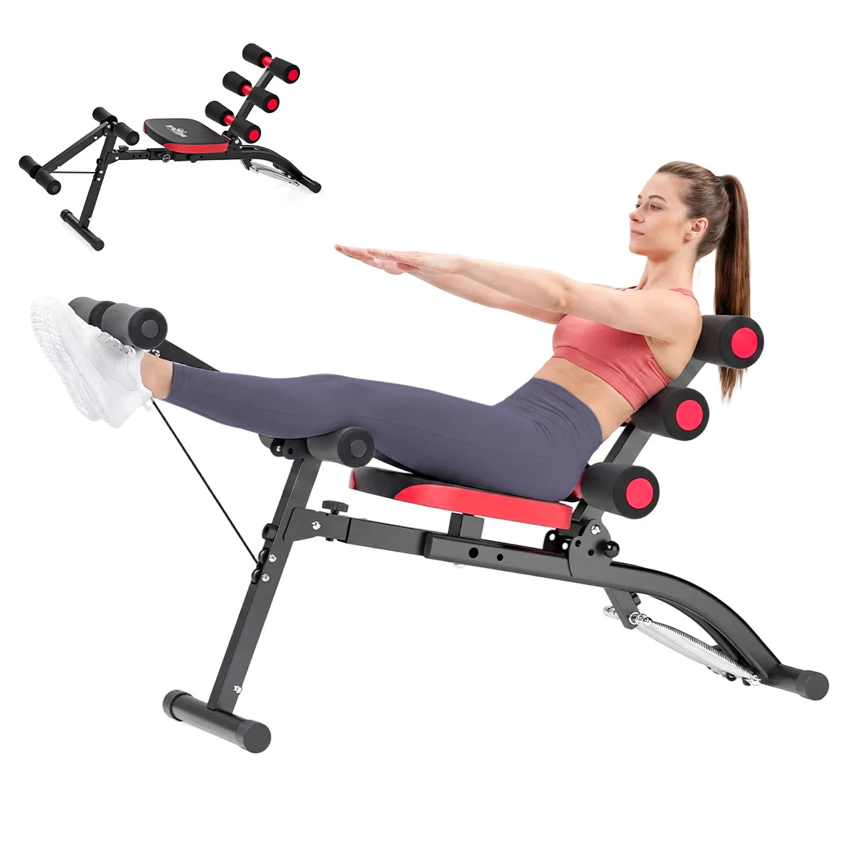 6 In 1 Adjustable Ab Bench