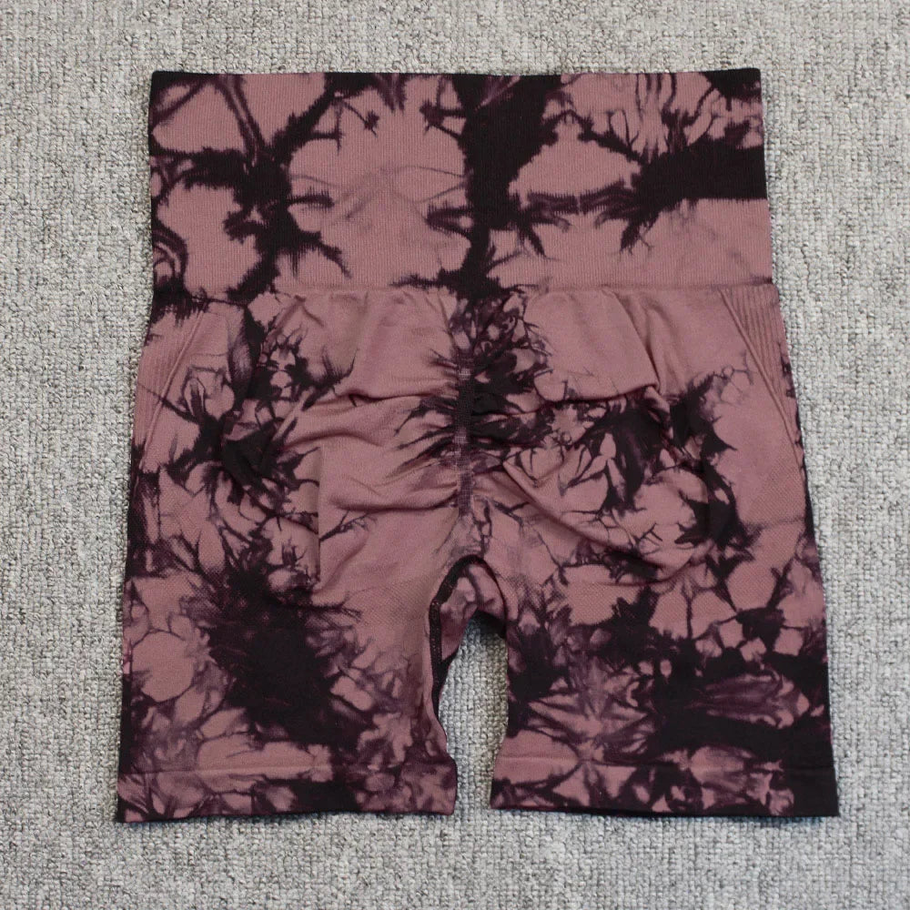 Tie-Dye Yoga Shorts for Women