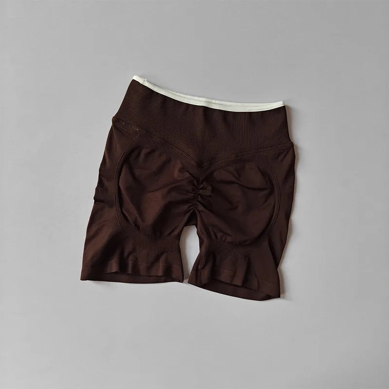 Seamless High Waist Yoga Shorts