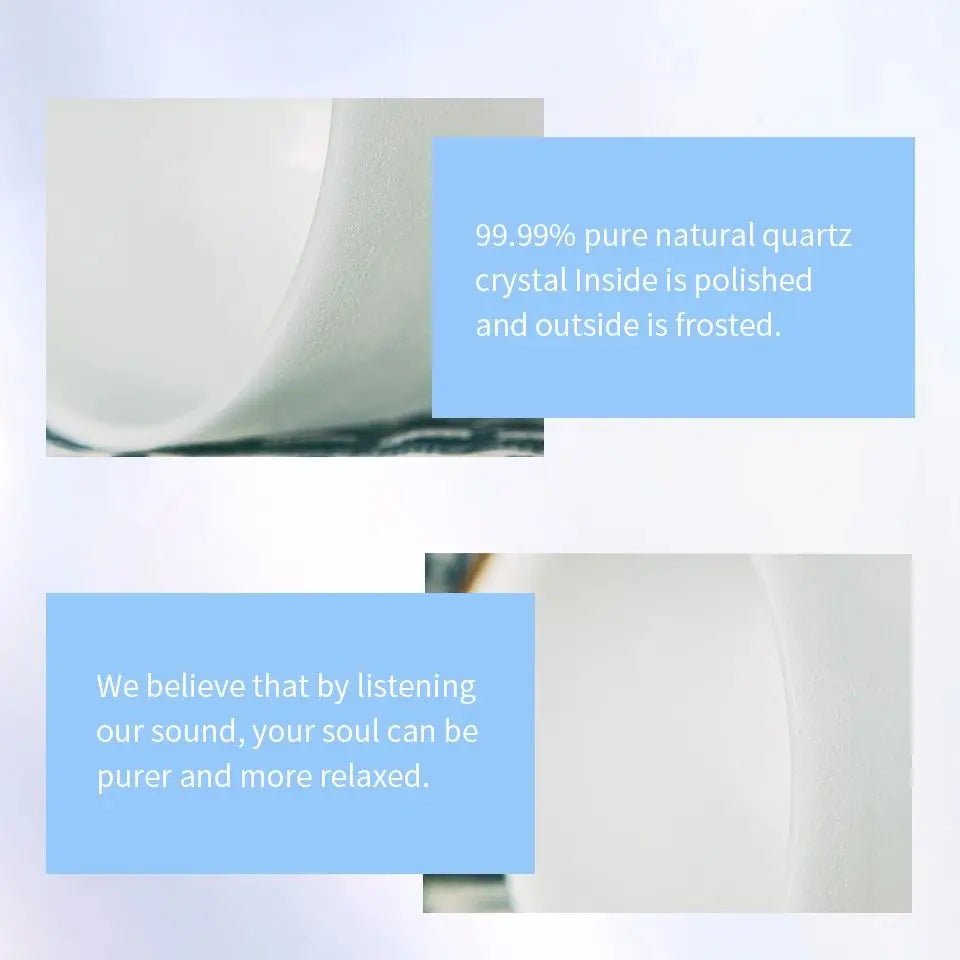 Frosted Crystal Singing Bowl