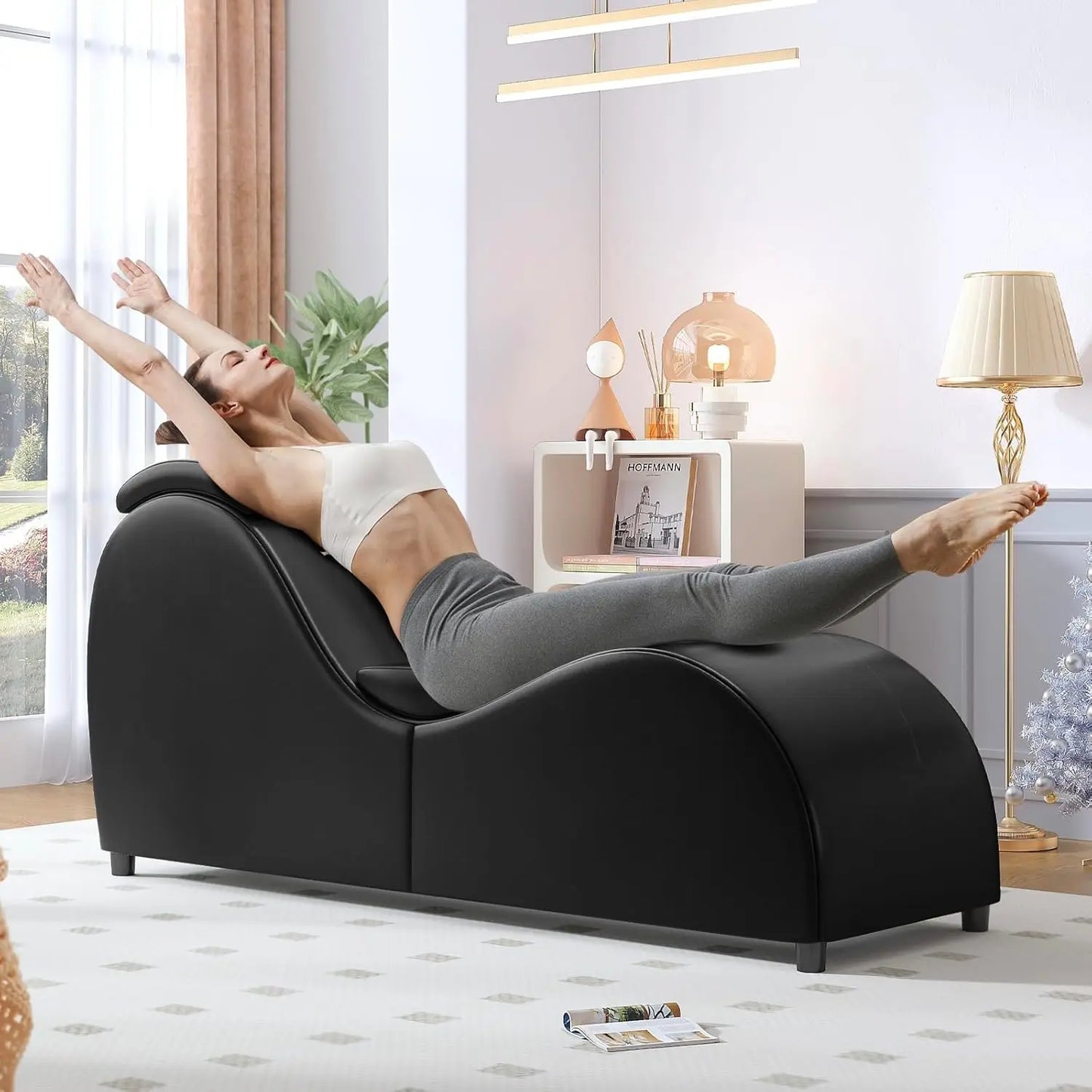 60'' Curved Chaise Lounge Chair