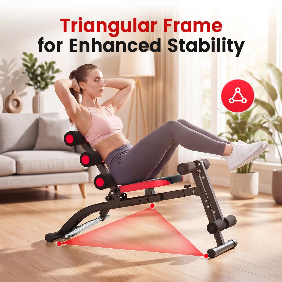 6 In 1 Adjustable Ab Bench