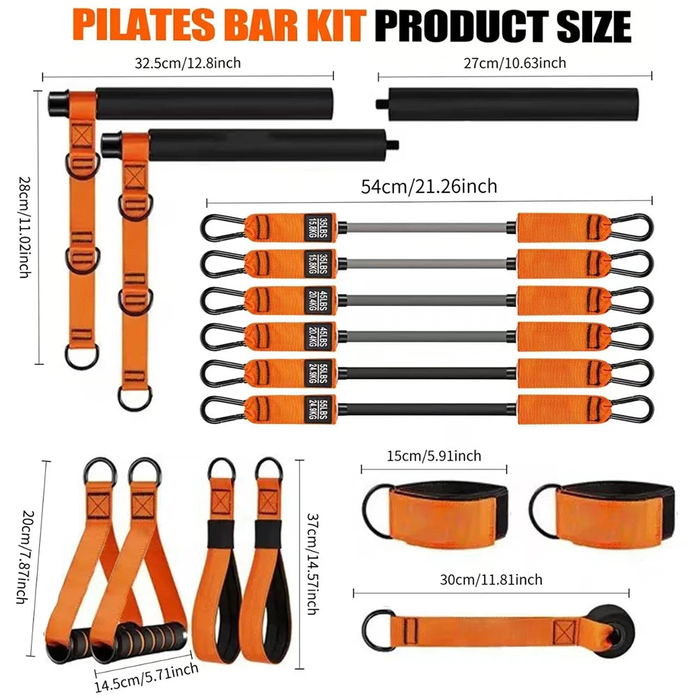 Pilates Bar Home Gym Set