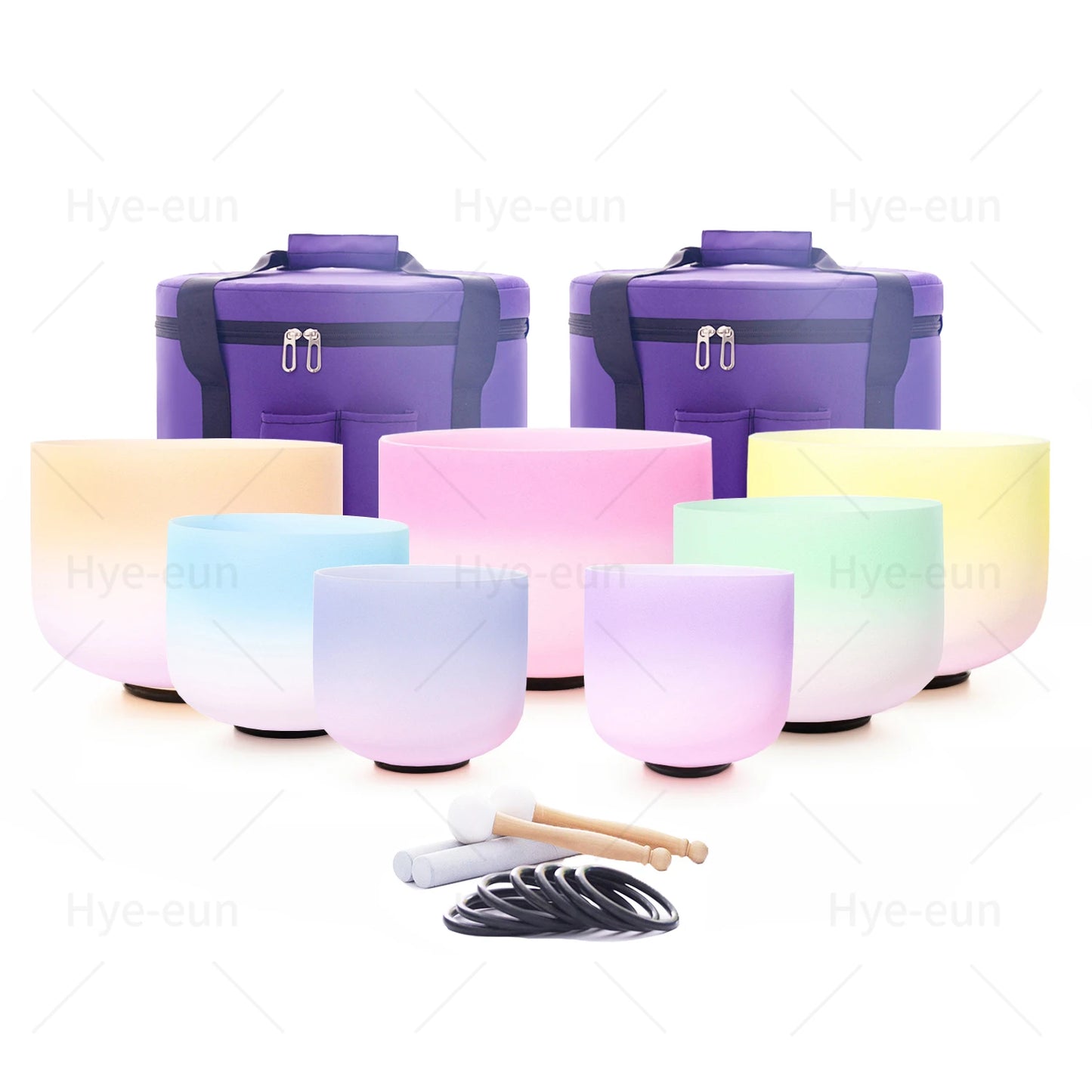 7 pc Crystal Chakra Bowls Set