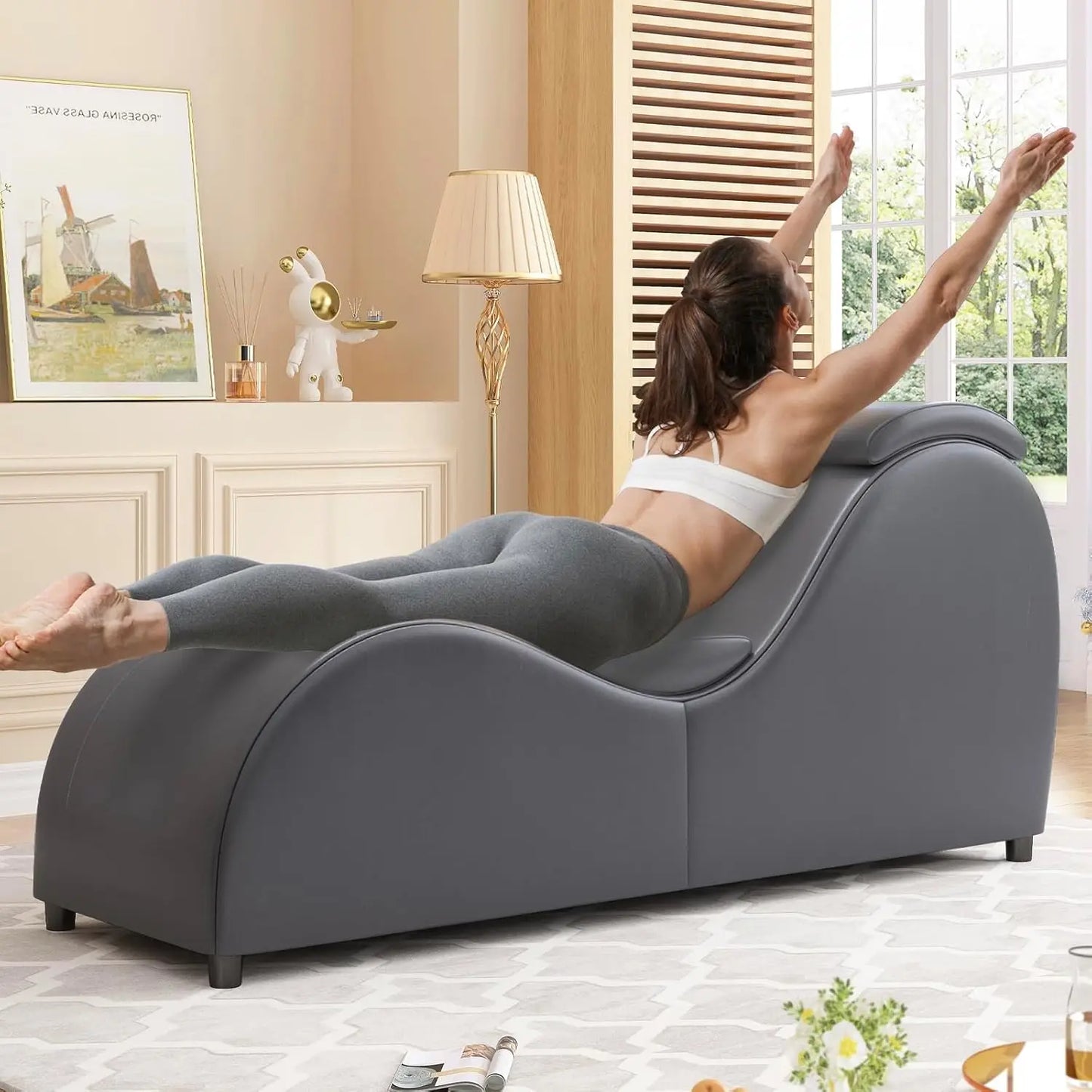 60'' Curved Chaise Lounge Chair