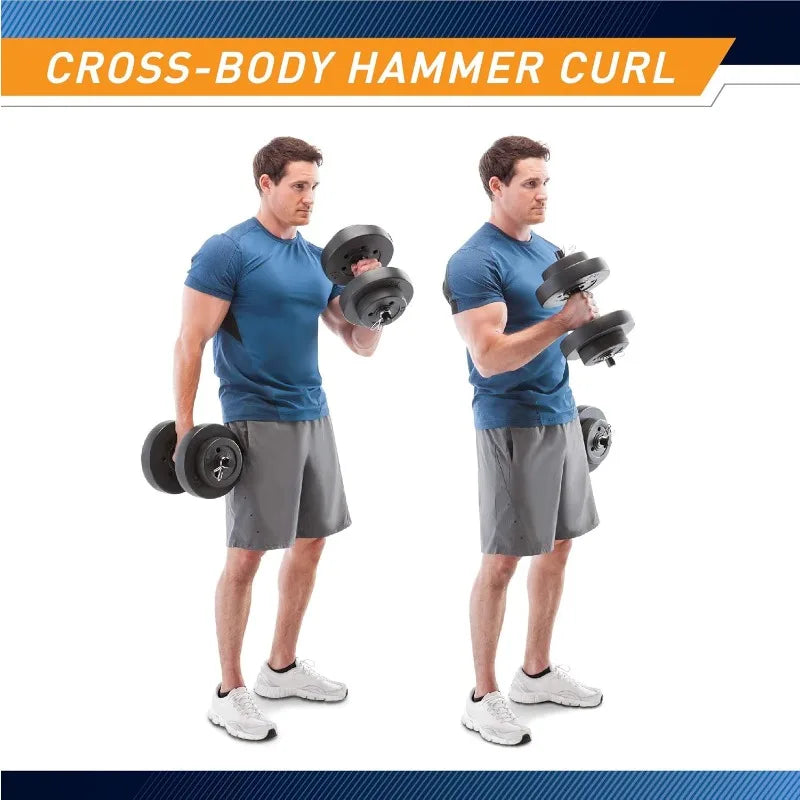 Adjustable 40 Lbs Dumbbell Set