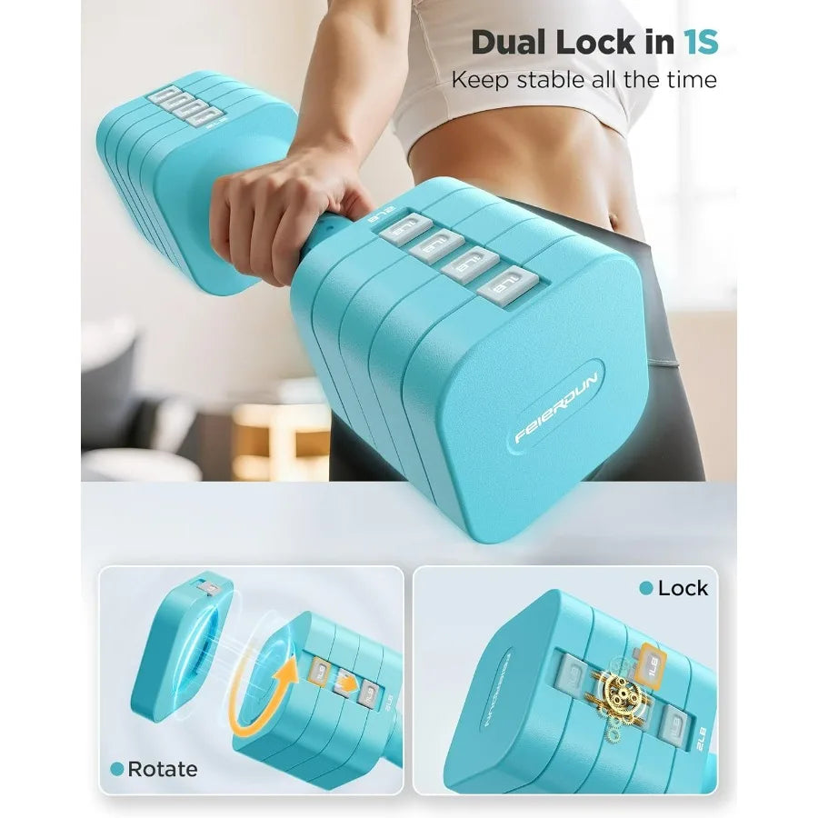5-In-1 Adjustable Dumbbell Set