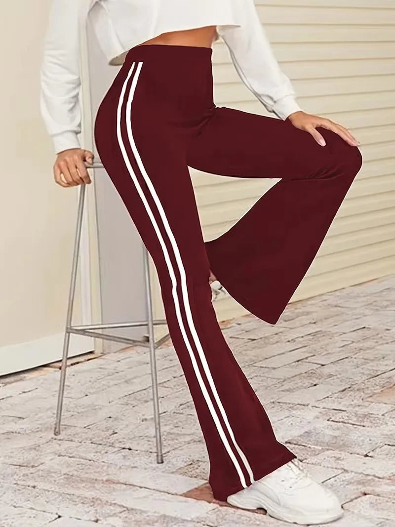 Striped Yoga Pants For Women