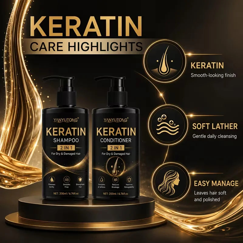 Keratin Shampoo and Conditioner