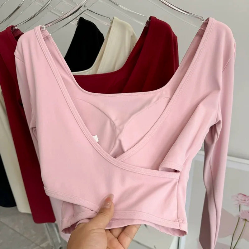 Crossed Back Yoga Top