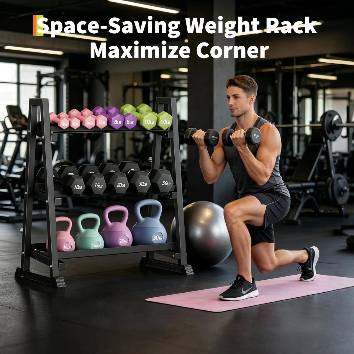 H Frame Dumbbell Rack