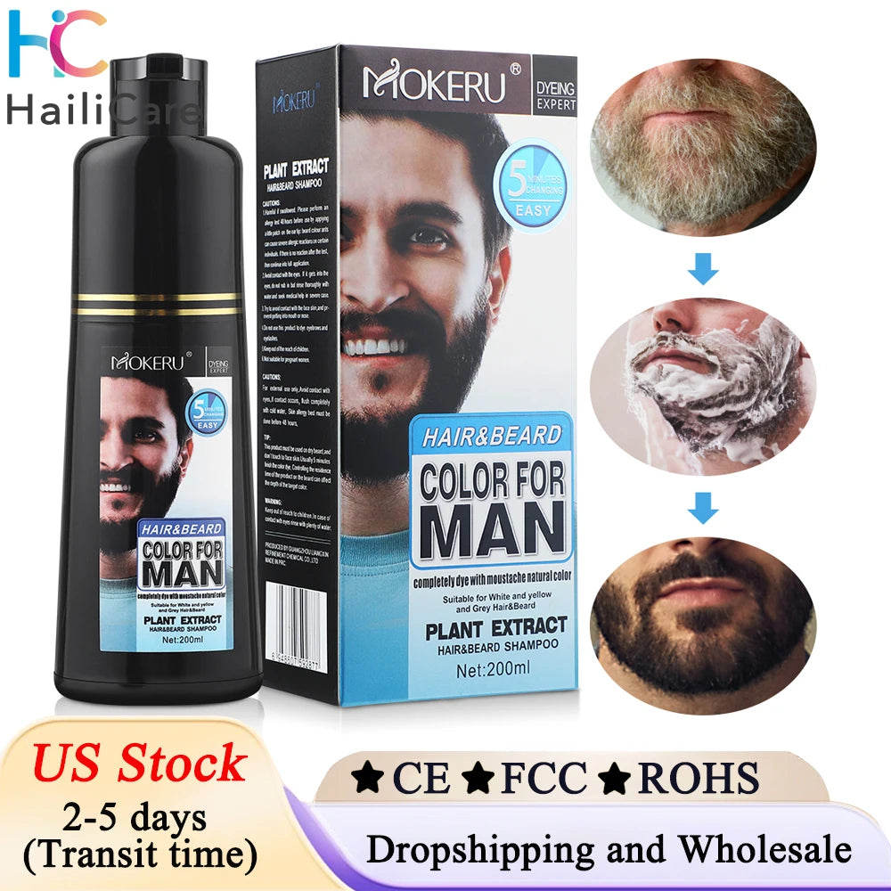 Natural Beard Dye Shampoo