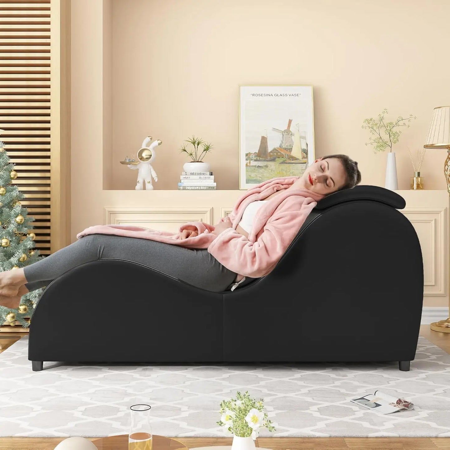 60'' Curved Chaise Lounge Chair