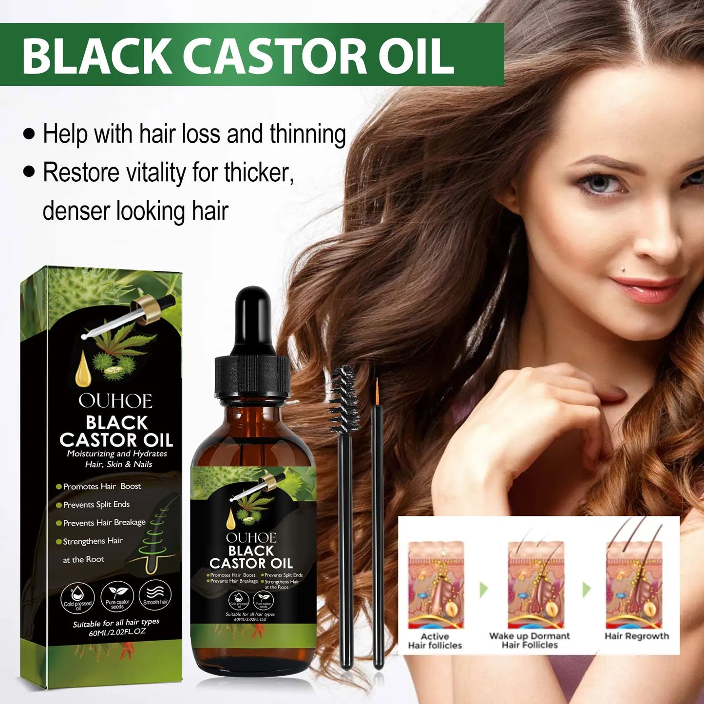 Black Castor Oil 100% Organic