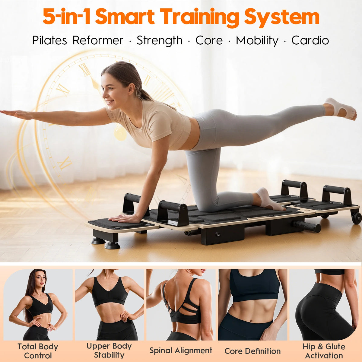 5-in-1 Pilates Reformer