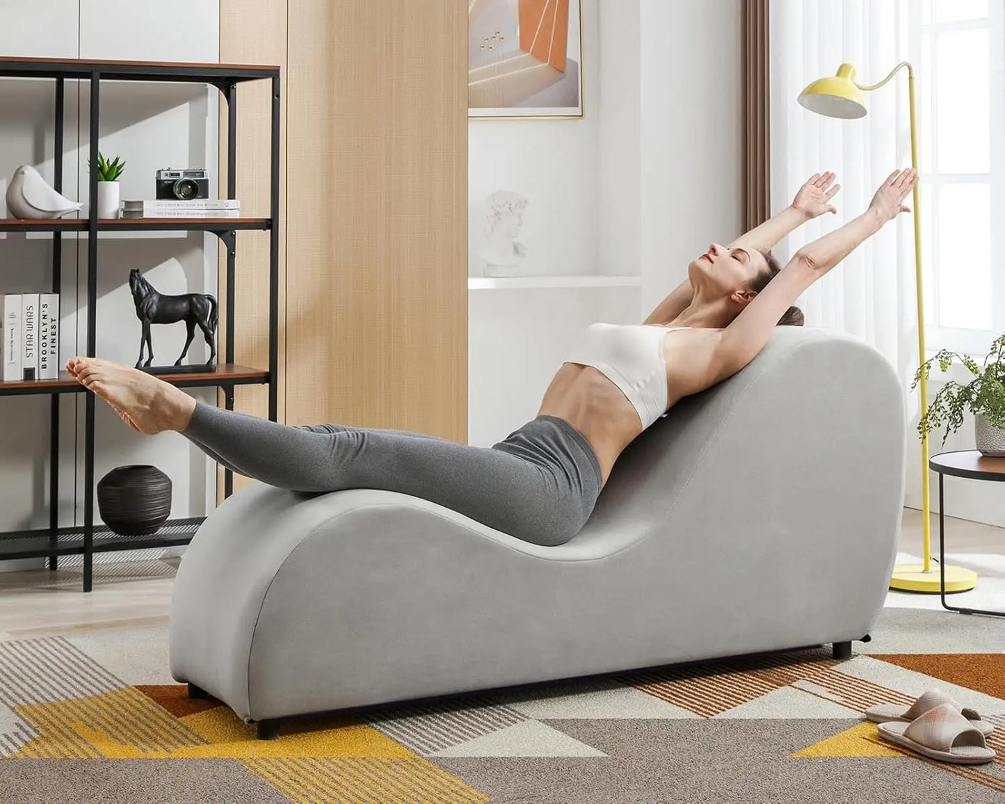 60'' Curved Chaise Lounge Chair