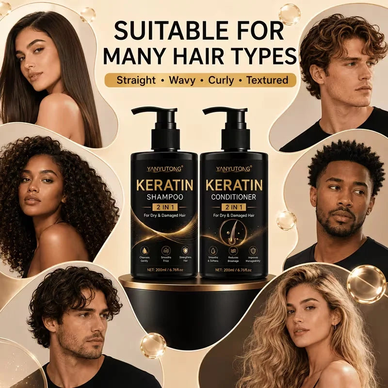 Keratin Shampoo and Conditioner
