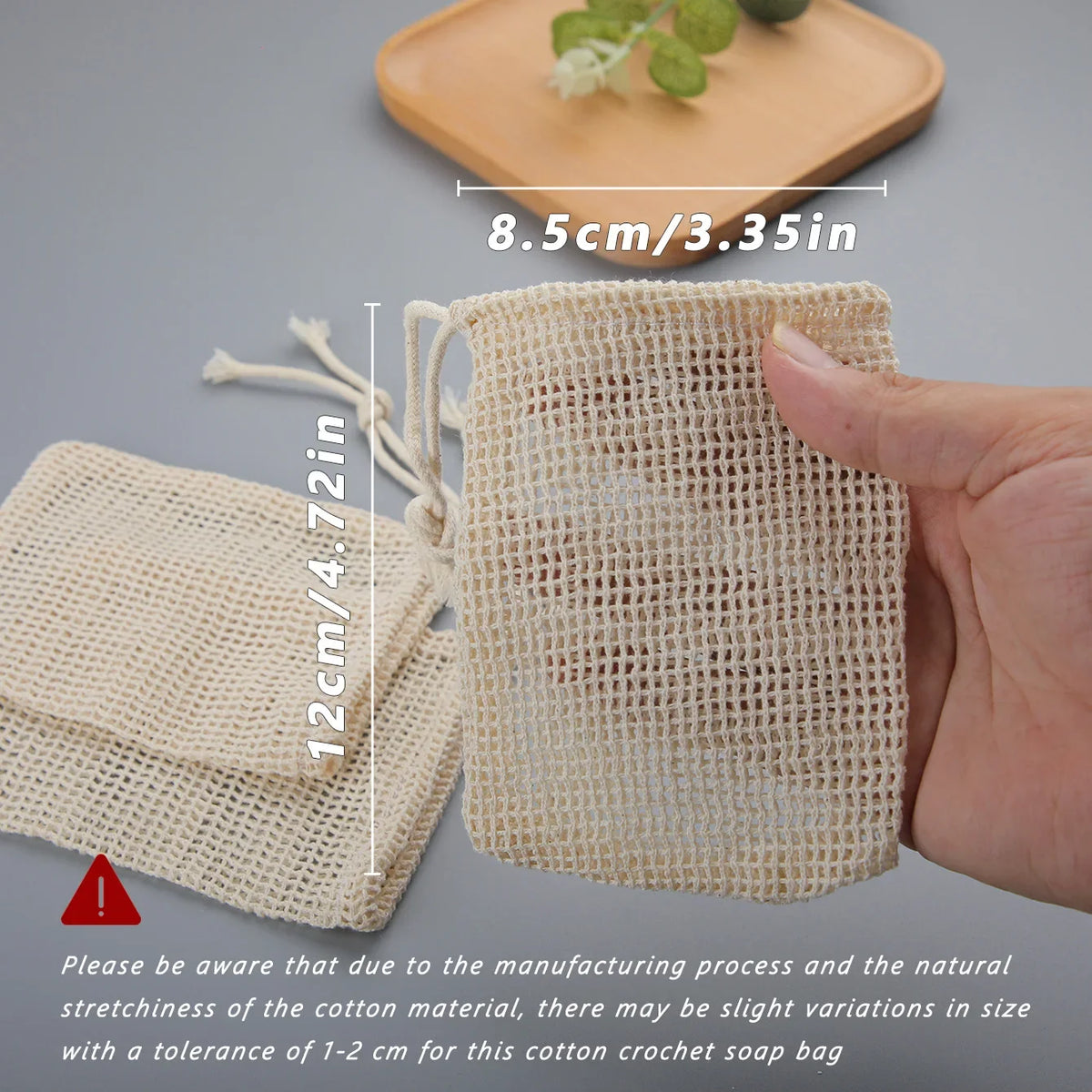 Natural Cotton Soap Saver Bag