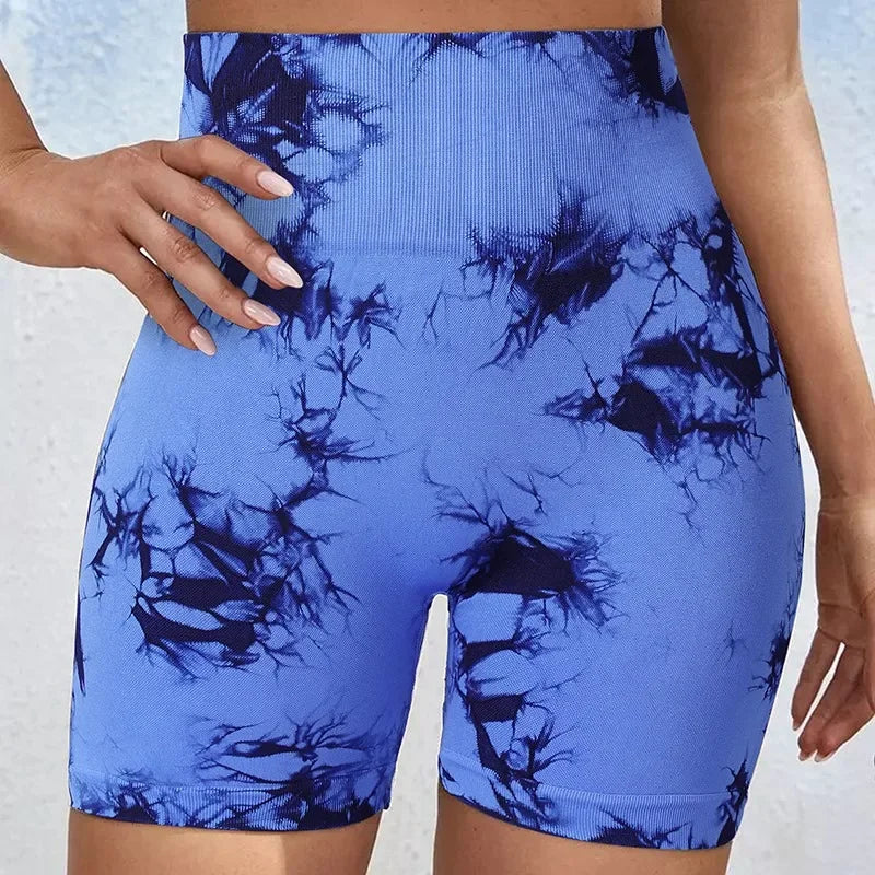 Tie-Dye Yoga Shorts for Women