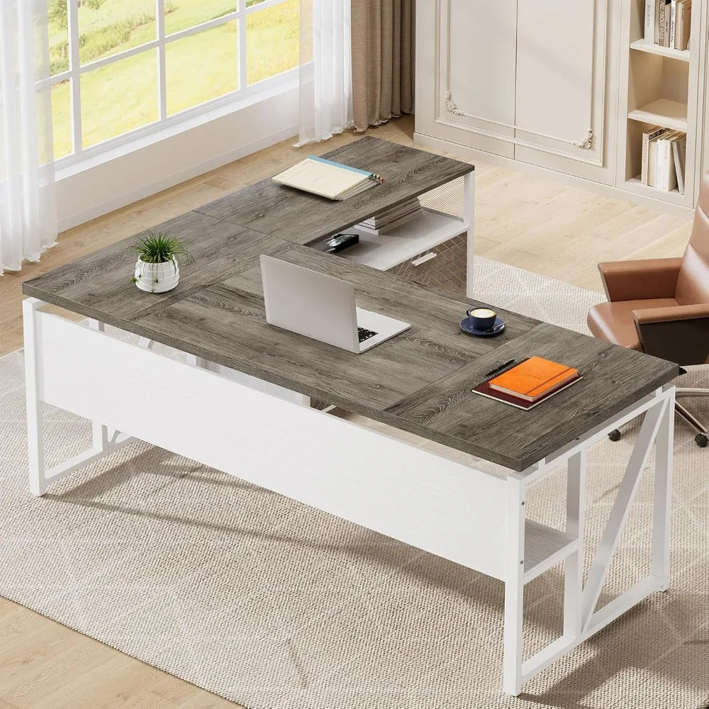L Shaped Executive Office Desk