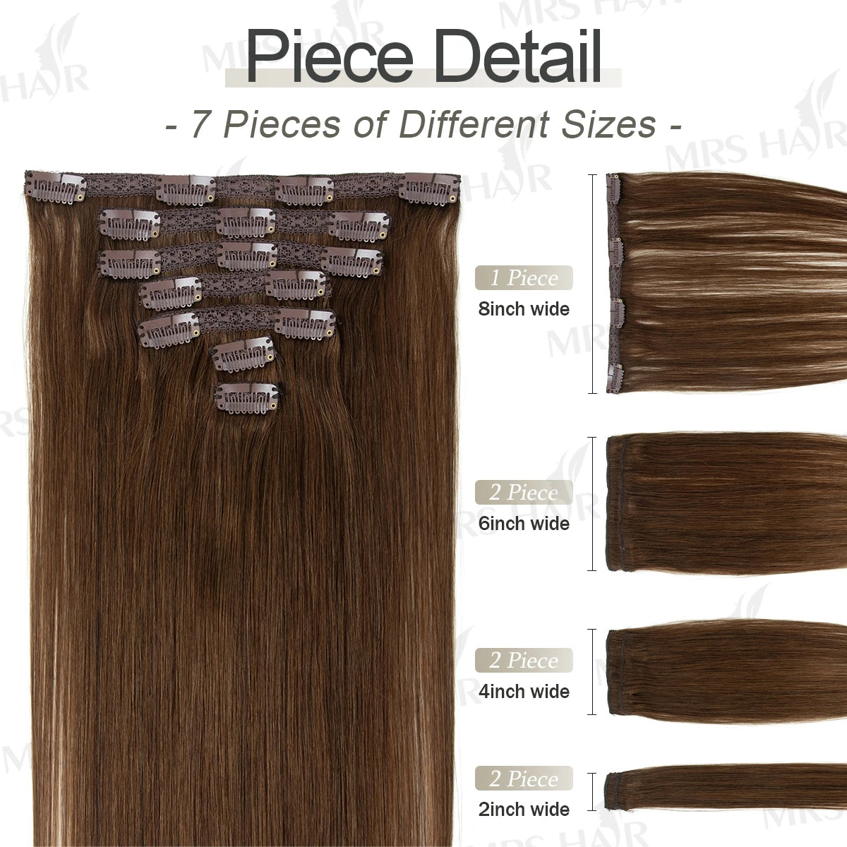 7PCS Clip In Hair Extensions