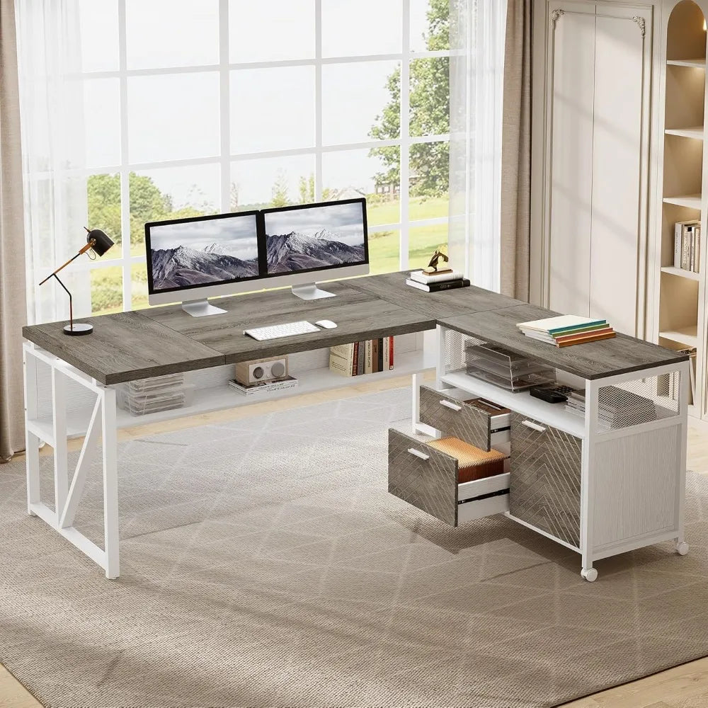 L Shaped Executive Office Desk