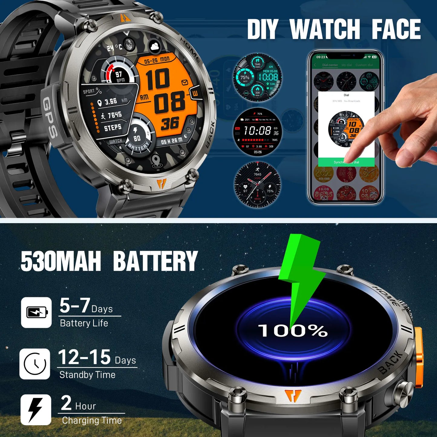 Bluetooth Smartwatch For Men
