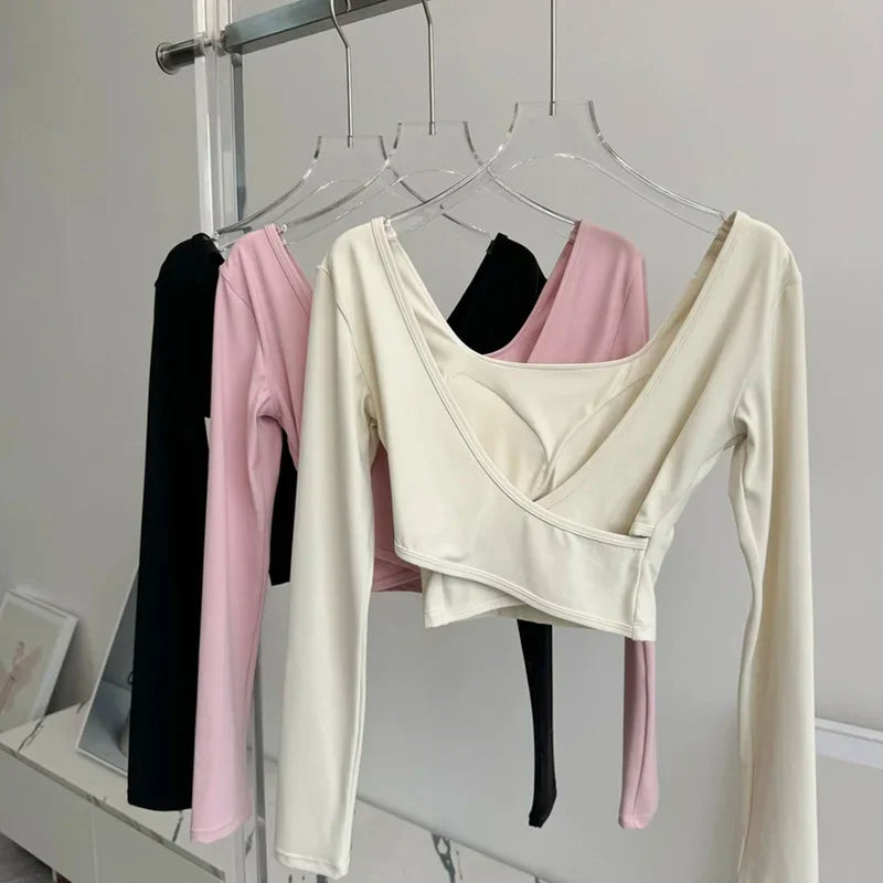 Crossed Back Yoga Top
