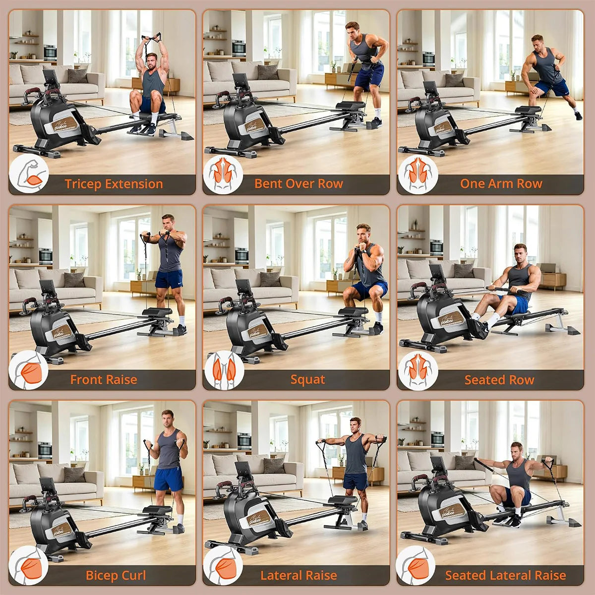 Foldable Rowing Machine