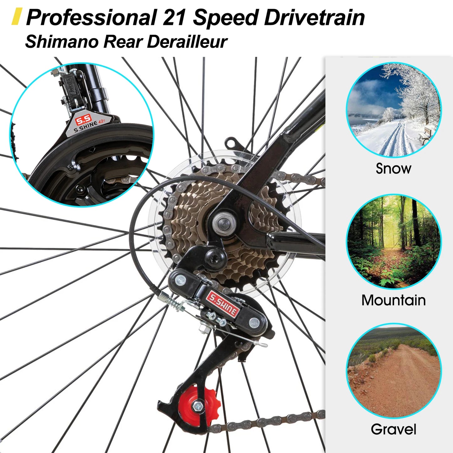 21 Speed Mountain Bike