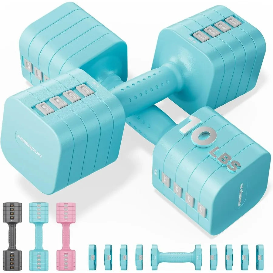 5-In-1 Adjustable Dumbbell Set