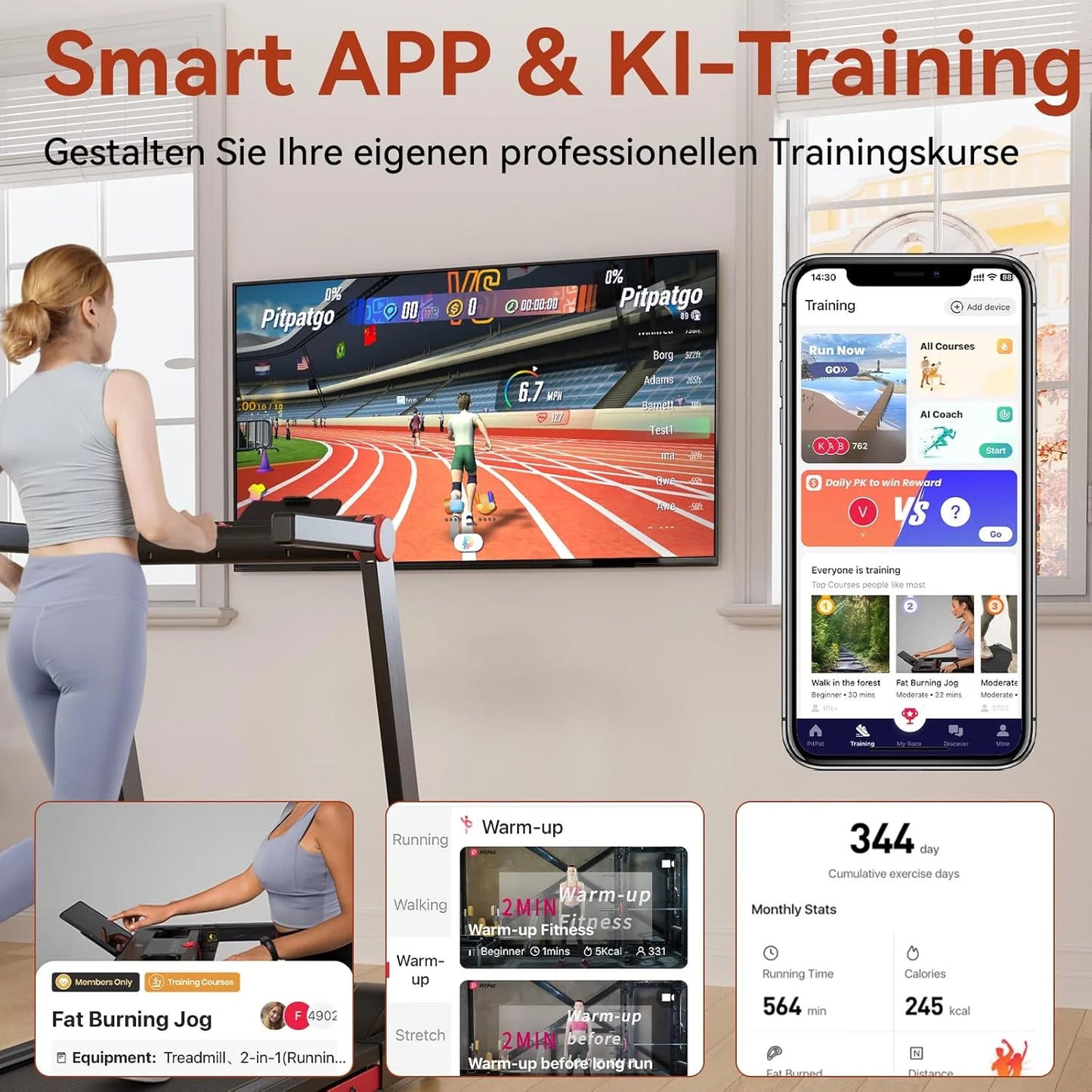 3.5HP Foldable Treadmill