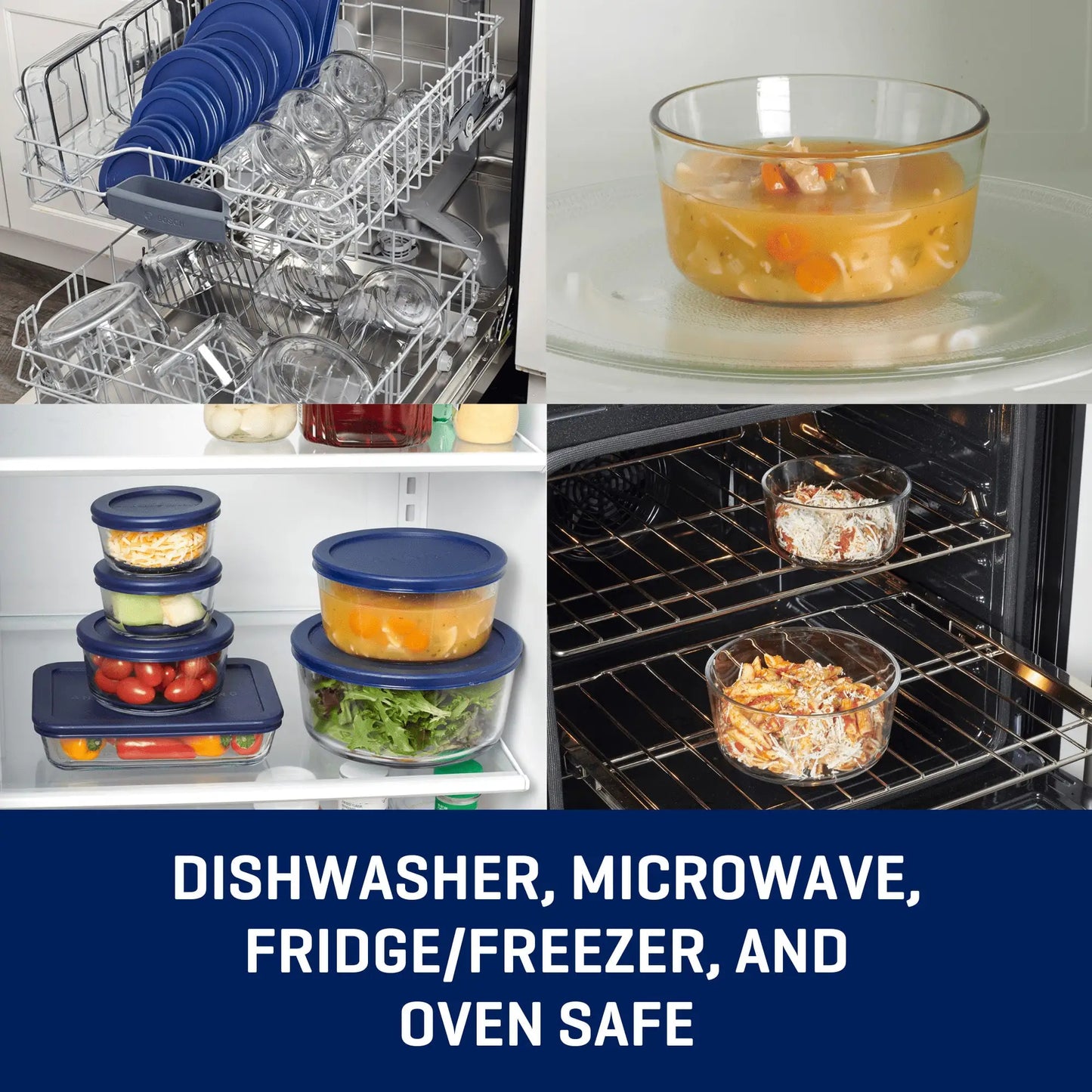 30 pc Glass Food Storage