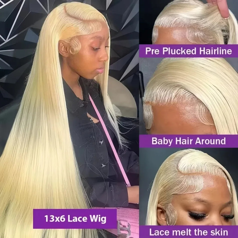 Straight Human Hair Front Wig