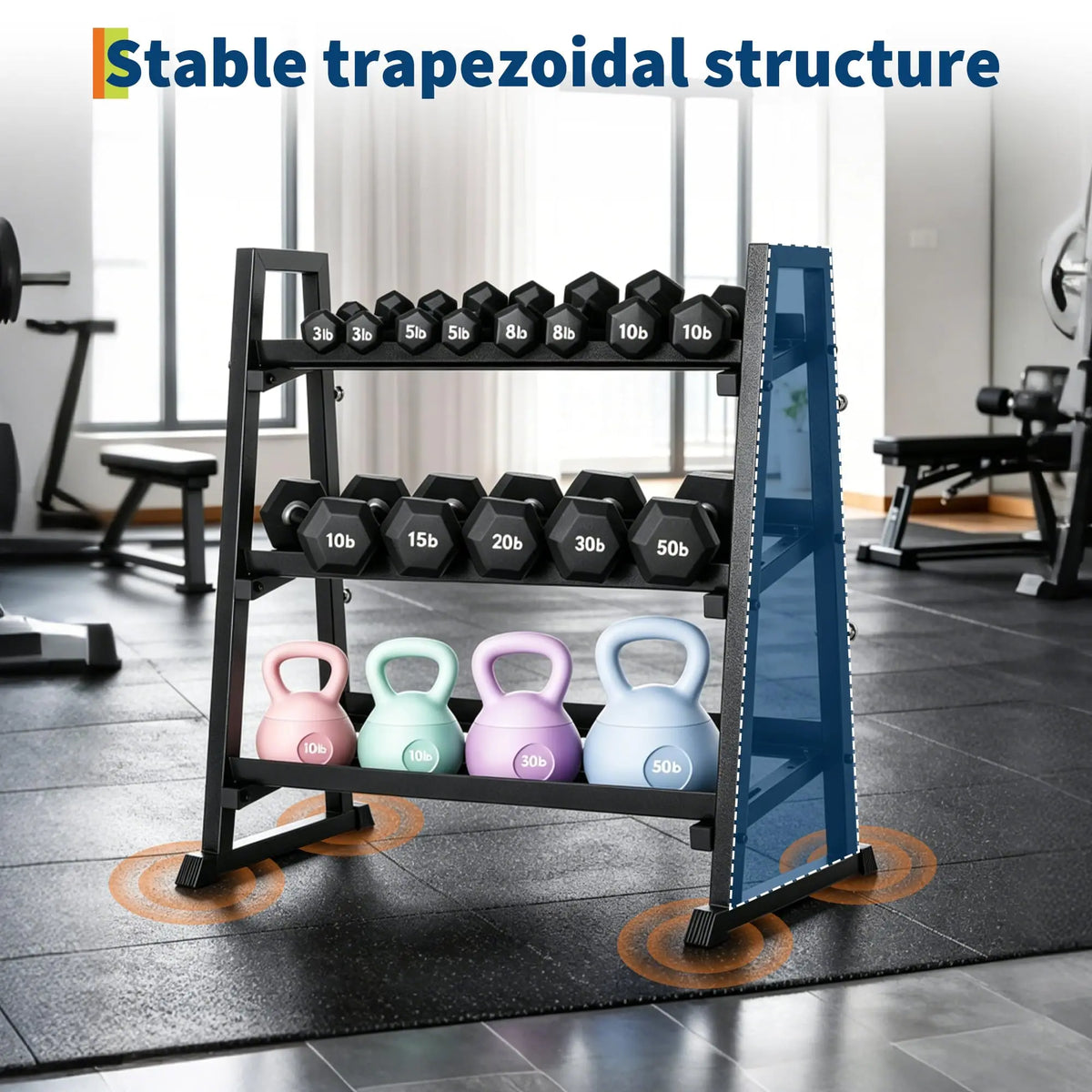 H Frame Dumbbell Rack