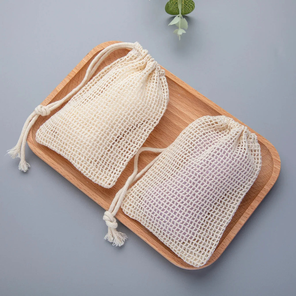 Natural Cotton Soap Saver Bag