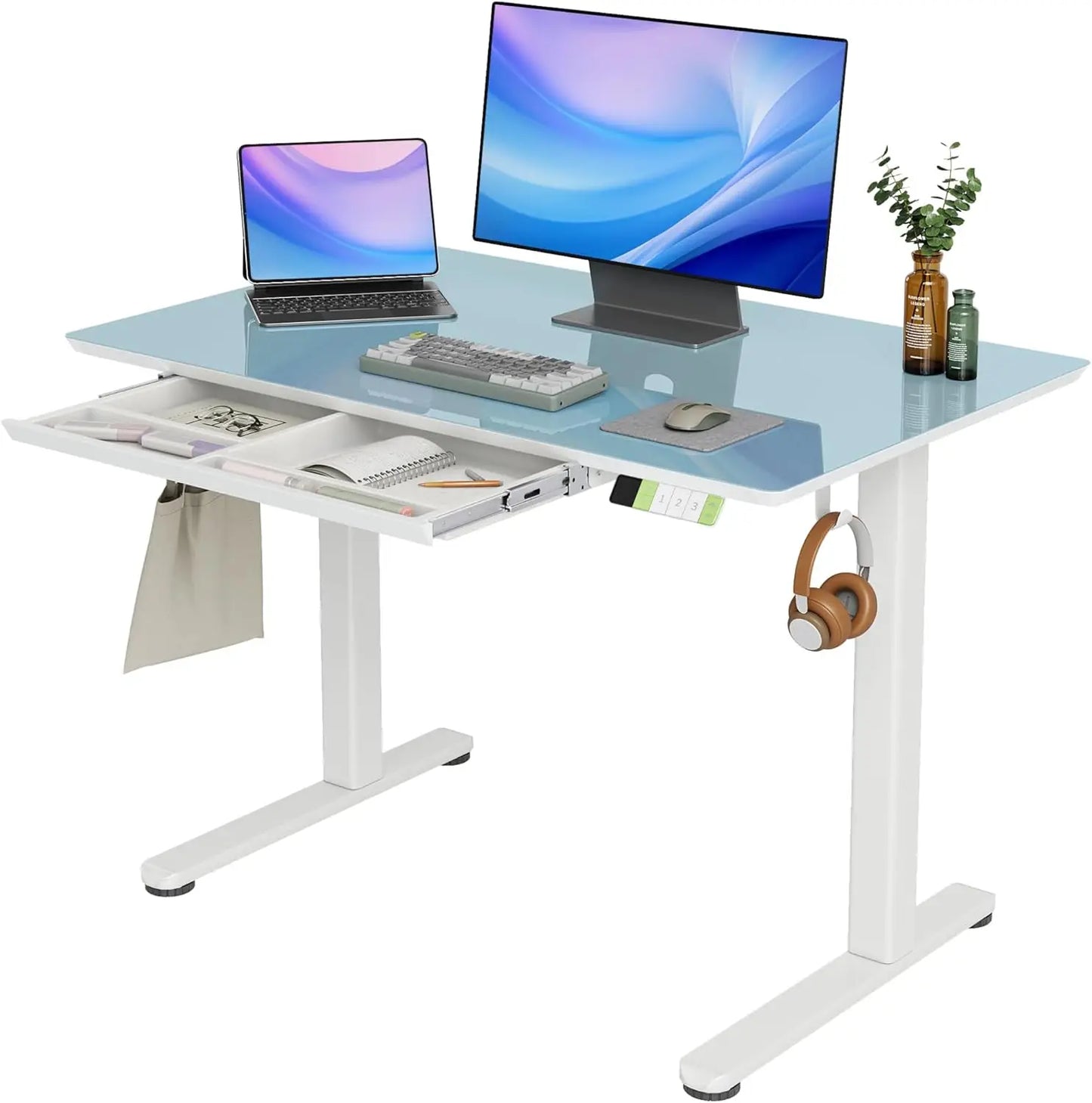 Glass Standing Desk