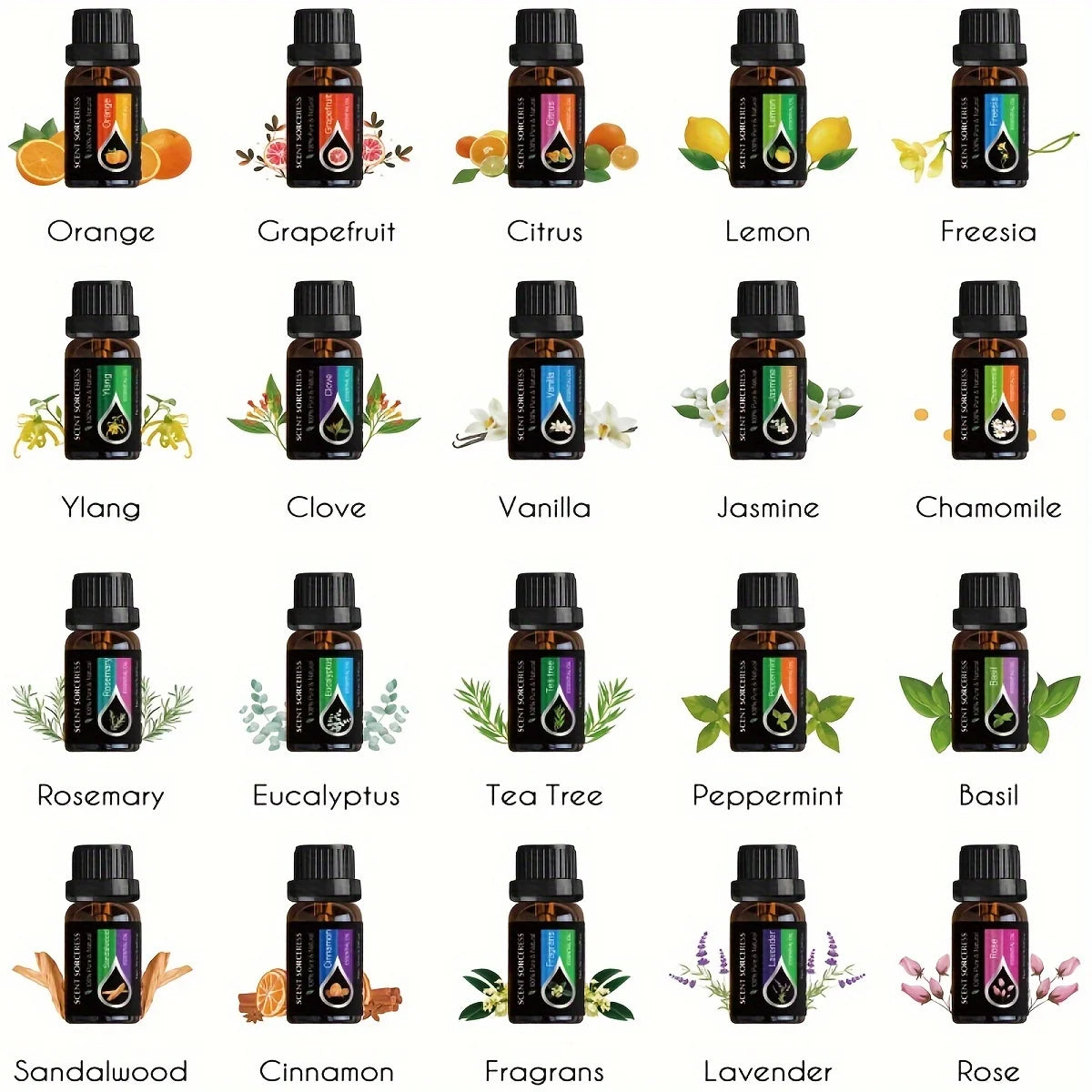 Black Classic Essential Oil Set