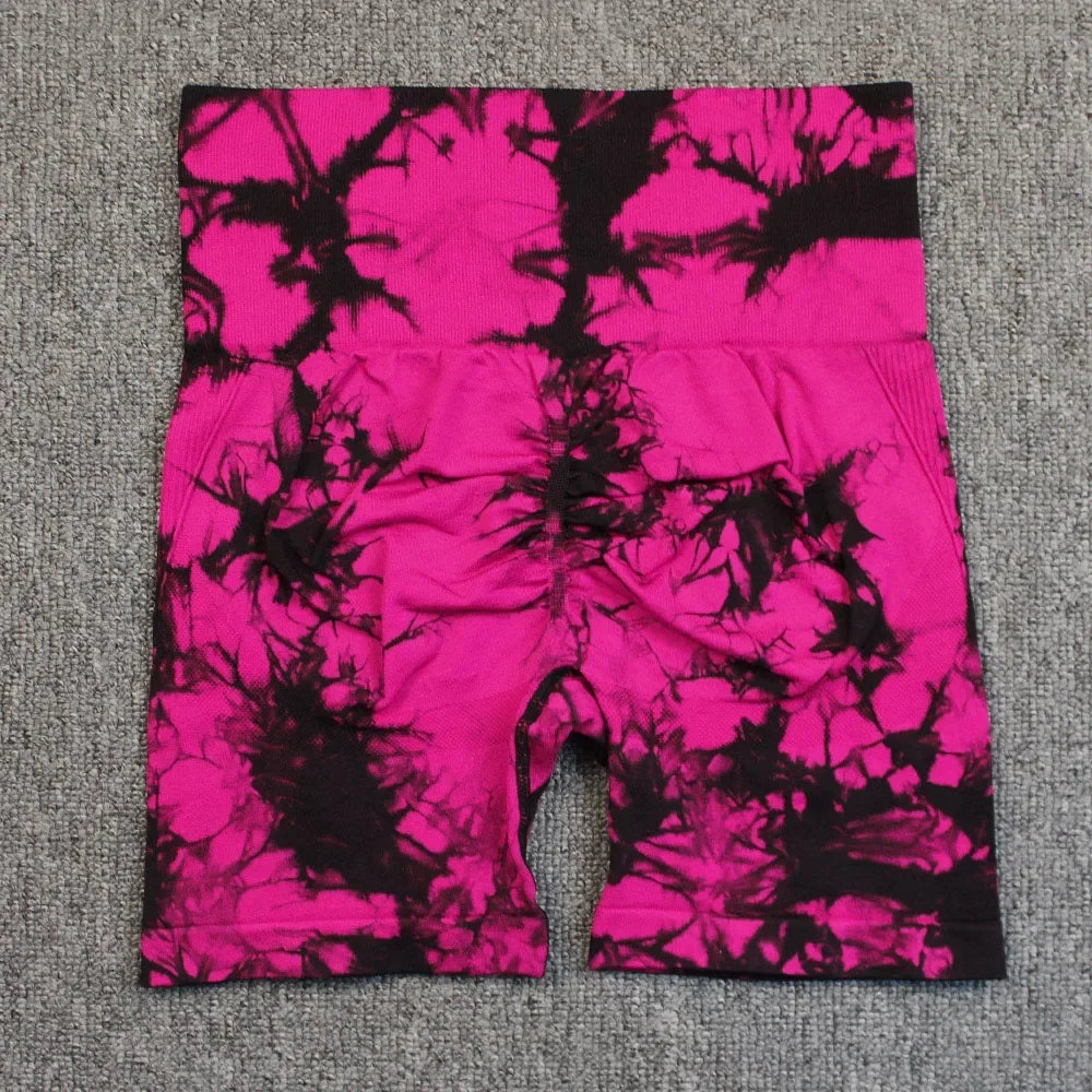 Tie-Dye Yoga Shorts for Women