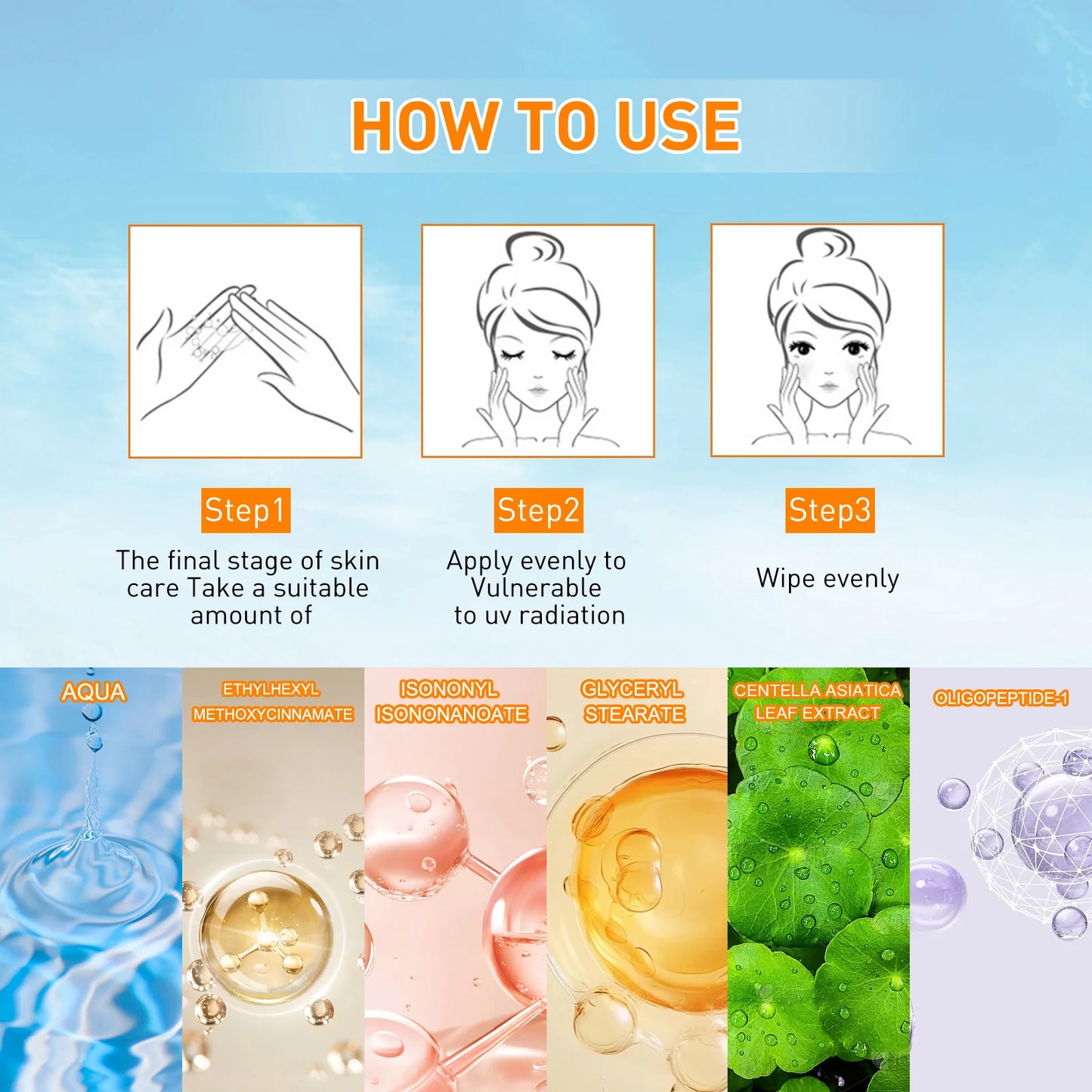 Anti UV Cream Sunscreen Lotion